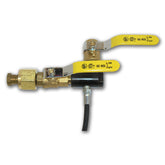 Paintball CO2 Tank Bottle Bulk Dual Lever Fill Refill Hose Field Station